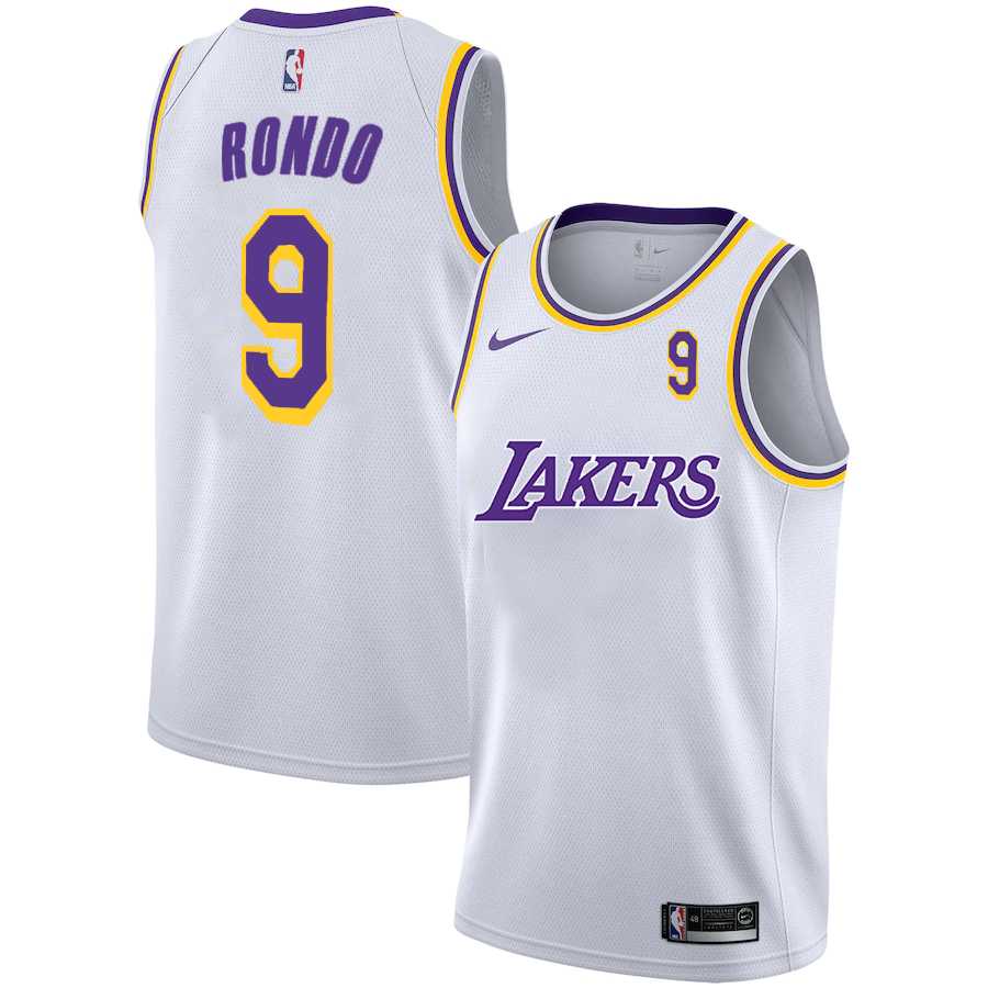 Lakers 9 Rajon Rondo White 2020-2021 New City Edition Nike Swingman Jersey Dyin,We sell and wholesale Lakers 9 Rajon Rondo White 2020-2021 New City Edition Nike Swingman Jersey Dyin on line form chian!